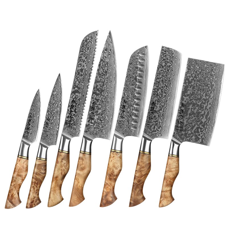 7 Pcs Knives Set